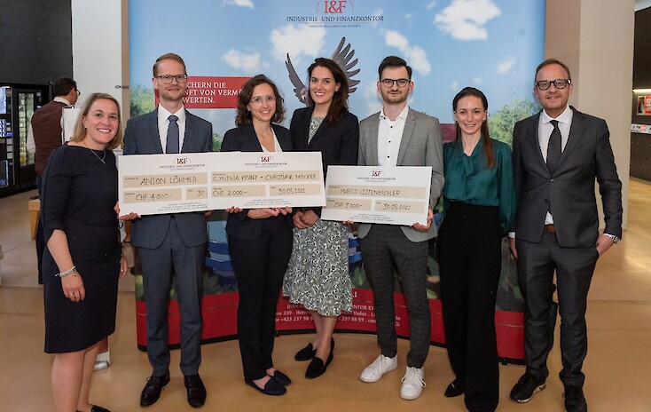 Vier Studierende der Universität Liechtenstein mit I&F Family Wealth Preservation Award ausgezeichnet
